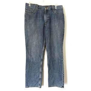 Carhartt Relaxed Fit Straight Leg Jeans Men 36x32 Blue Denim Workwear Pants